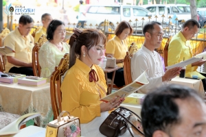 ร่วมพิธีเจริญพระพุทธมนต์เฉลิมพระเกียรติ ถวายพระพรชัยมงคลแด่ พระบาทสมเด็จพระเจ้าอยู่หัว เนื่องในโอกาสมหามงคลเฉลิมพระชนมพรรษา 6 รอบ 28 กรกฎาคม 2567 ครั้งที่ 10