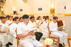 ร่วมพิธีเจริญพระพุทธมนต์ถวายพระพรชัยมงคลแด่ พระบาทสมเด็จพระเจ้าอยู่หัว และพระบรมวงศานุวงศ์ ประจำปี พ.ศ. 2568 ครั้งที่ 6