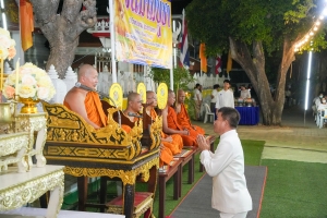 ร่วมพิธีเนื่องในวันสำคัญทางพระพุทธศาสนา วันมาฆบูชา ประจำปี พ.ศ. 2568 ณ วัดเสาธงทอง