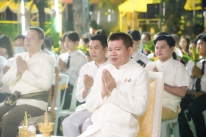 ร่วมพิธีเนื่องในวันสำคัญทางพระพุทธศาสนา วันมาฆบูชา ประจำปี พ.ศ. 2568 ณ วัดเสาธงทอง