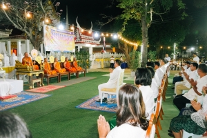 ร่วมพิธีเนื่องในวันสำคัญทางพระพุทธศาสนา วันมาฆบูชา ประจำปี พ.ศ. 2568 ณ วัดเสาธงทอง