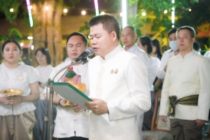 ร่วมพิธีเนื่องในวันสำคัญทางพระพุทธศาสนา วันมาฆบูชา ประจำปี พ.ศ. 2568 ณ วัดเสาธงทอง