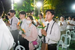 ร่วมพิธีเนื่องในวันสำคัญทางพระพุทธศาสนา วันมาฆบูชา ประจำปี พ.ศ. 2568 ณ วัดเสาธงทอง