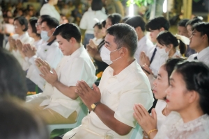 ร่วมพิธีเนื่องในวันสำคัญทางพระพุทธศาสนา วันมาฆบูชา ประจำปี พ.ศ. 2568 ณ วัดเสาธงทอง