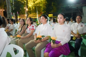 ร่วมพิธีเนื่องในวันสำคัญทางพระพุทธศาสนา วันมาฆบูชา ประจำปี พ.ศ. 2568 ณ วัดเสาธงทอง