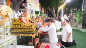 ร่วมพิธีเนื่องในวันสำคัญทางพระพุทธศาสนา วันมาฆบูชา ประจำปี พ.ศ. 2568 ณ วัดเสาธงทอง