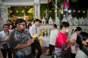 ร่วมพิธีเนื่องในวันสำคัญทางพระพุทธศาสนา วันมาฆบูชา ประจำปี พ.ศ. 2568 ณ วัดเสาธงทอง