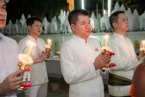 ร่วมพิธีเนื่องในวันสำคัญทางพระพุทธศาสนา วันมาฆบูชา ประจำปี พ.ศ. 2568 ณ วัดเสาธงทอง