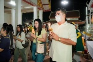 ร่วมพิธีเนื่องในวันสำคัญทางพระพุทธศาสนา วันมาฆบูชา ประจำปี พ.ศ. 2568 ณ วัดเสาธงทอง