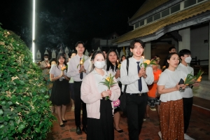 ร่วมพิธีเนื่องในวันสำคัญทางพระพุทธศาสนา วันมาฆบูชา ประจำปี พ.ศ. 2568 ณ วัดเสาธงทอง