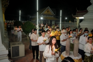 ร่วมพิธีเนื่องในวันสำคัญทางพระพุทธศาสนา วันมาฆบูชา ประจำปี พ.ศ. 2568 ณ วัดเสาธงทอง