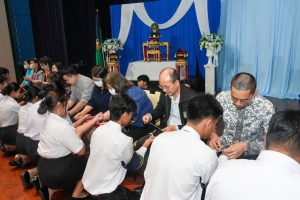 พิธีฝากตัวเป็นศิษย์ รับขวัญนักศึกษาสายครู มรภ.เทพสตรี และปฐมนิเทศ นศ. คณะครุศาสตร์
