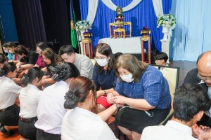 พิธีฝากตัวเป็นศิษย์ รับขวัญนักศึกษาสายครู มรภ.เทพสตรี และปฐมนิเทศ นศ. คณะครุศาสตร์