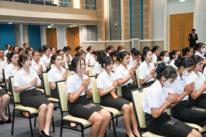 พิธีฝากตัวเป็นศิษย์ รับขวัญนักศึกษาสายครู มรภ.เทพสตรี และปฐมนิเทศ นศ. คณะครุศาสตร์