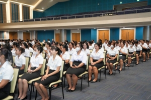 พิธีฝากตัวเป็นศิษย์ รับขวัญนักศึกษาสายครู มรภ.เทพสตรี และปฐมนิเทศ นศ. คณะครุศาสตร์