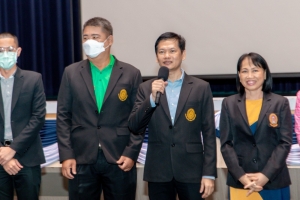 ร่วมต้อนรับนักศึกษาใหม่ในพิธีปฐมนิเทศนักศึกษาภาคปกติ ประจำปีการศึกษา 2568