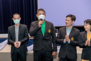 ร่วมต้อนรับนักศึกษาใหม่ในพิธีปฐมนิเทศนักศึกษาภาคปกติ ประจำปีการศึกษา 2568