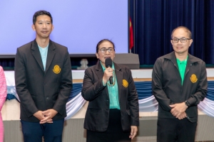 ร่วมต้อนรับนักศึกษาใหม่ในพิธีปฐมนิเทศนักศึกษาภาคปกติ ประจำปีการศึกษา 2568
