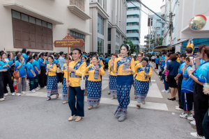 ร่วมต้อนรับขบวนแห่งานสืบสานงานประเพณีเข้าพรรษา ถวายผ้าอาบน้ำฝนและเทียนพรรษา ปี พ.ศ. 2568