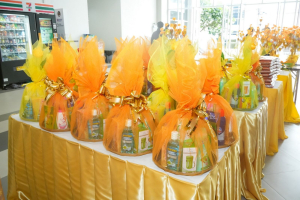 ร่วมต้อนรับขบวนแห่งานสืบสานงานประเพณีเข้าพรรษา ถวายผ้าอาบน้ำฝนและเทียนพรรษา ปี พ.ศ. 2568