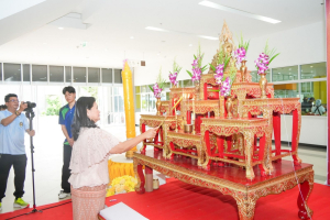ร่วมต้อนรับขบวนแห่งานสืบสานงานประเพณีเข้าพรรษา ถวายผ้าอาบน้ำฝนและเทียนพรรษา ปี พ.ศ. 2568