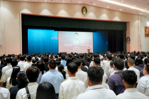 ร่วมพิธีปฐมนิเทศการฝึกซ้อมการเข้ารับพระราชทานปริญญาบัตร ประจำปี พ.ศ. 2568