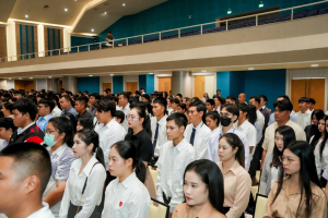 ร่วมพิธีปฐมนิเทศการฝึกซ้อมการเข้ารับพระราชทานปริญญาบัตร ประจำปี พ.ศ. 2568