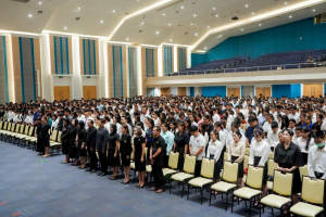 ร่วมพิธีปฐมนิเทศการฝึกซ้อมการเข้ารับพระราชทานปริญญาบัตร ประจำปี พ.ศ. 2568