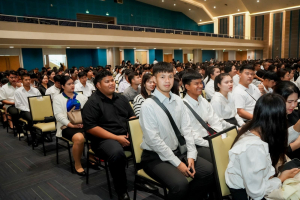 ร่วมพิธีปฐมนิเทศการฝึกซ้อมการเข้ารับพระราชทานปริญญาบัตร ประจำปี พ.ศ. 2568