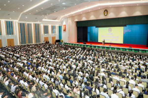 ร่วมพิธีปฐมนิเทศการฝึกซ้อมการเข้ารับพระราชทานปริญญาบัตร ประจำปี พ.ศ. 2568