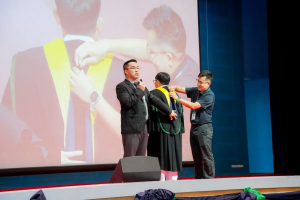 ร่วมพิธีปฐมนิเทศการฝึกซ้อมการเข้ารับพระราชทานปริญญาบัตร ประจำปี พ.ศ. 2568