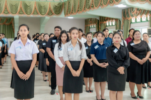 ร่วมพิธีปฐมนิเทศการฝึกซ้อมการเข้ารับพระราชทานปริญญาบัตร ประจำปี พ.ศ. 2568