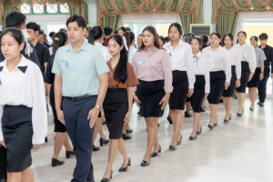 ร่วมพิธีปฐมนิเทศการฝึกซ้อมการเข้ารับพระราชทานปริญญาบัตร ประจำปี พ.ศ. 2568