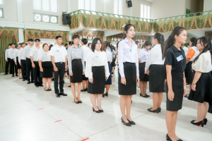 ร่วมพิธีปฐมนิเทศการฝึกซ้อมการเข้ารับพระราชทานปริญญาบัตร ประจำปี พ.ศ. 2568