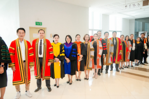 ร่วมพิธีการฝึกซ้อมใหญ่พิธีพระราชทานปริญญาบัตร ประจำปี พ.ศ. 2568