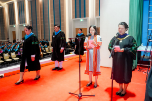 ร่วมพิธีการฝึกซ้อมใหญ่พิธีพระราชทานปริญญาบัตร ประจำปี พ.ศ. 2568