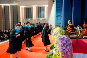 ร่วมพิธีการฝึกซ้อมใหญ่พิธีพระราชทานปริญญาบัตร ประจำปี พ.ศ. 2568