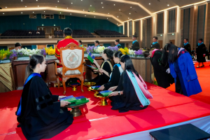 ร่วมพิธีการฝึกซ้อมใหญ่พิธีพระราชทานปริญญาบัตร ประจำปี พ.ศ. 2568