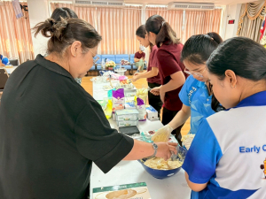 โครงการอบอุ่นสร้างอาชีพ : เวิร์คช็อปขนมอบง่ายง่ายสร้างรายได้สำหรับนักศึกษาปฐมวัย