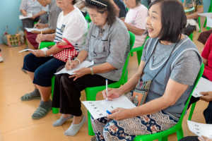 โครงการพัฒนาศักยภาพผู้สูงอายุให้ได้รับการเสริมสร้างและดูแลสุขภาวะแบบมีส่วนร่วม จังหวัดสิงห์บุรี (รพสต.บ้านแป้ง)
