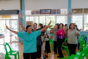 โครงการพัฒนาศักยภาพผู้สูงอายุให้ได้รับการเสริมสร้างและดูแลสุขภาวะแบบมีส่วนร่วม จังหวัดสิงห์บุรี (รพสต.บ้านแป้ง)