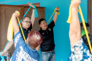 โครงการพัฒนาศักยภาพผู้สูงอายุให้ได้รับการเสริมสร้างและดูแลสุขภาวะแบบมีส่วนร่วม จังหวัดสิงห์บุรี (รพสต.บ้านแป้ง)