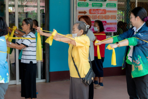 โครงการพัฒนาศักยภาพผู้สูงอายุให้ได้รับการเสริมสร้างและดูแลสุขภาวะแบบมีส่วนร่วม จังหวัดสิงห์บุรี (รพสต.บ้านแป้ง)