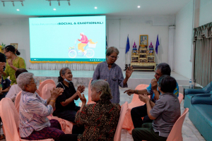 โครงการพัฒนาศักยภาพผู้สูงอายุให้ได้รับการเสริมสร้างและดูแลสุขภาวะแบบมีส่วนร่วม จังหวัดลพบุรี ในพื้นที่ ทต.เขาพระยาเดินธง