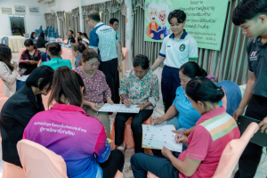 โครงการพัฒนาศักยภาพผู้สูงอายุให้ได้รับการเสริมสร้างและดูแลสุขภาวะแบบมีส่วนร่วม จังหวัดลพบุรี ในพื้นที่ ทต.เขาพระยาเดินธง