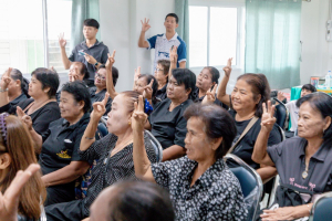 โครงการพัฒนาศักยภาพผู้สูงอายุให้ได้รับการเสริมสร้างและดูแลสุขภาวะแบบมีส่วนร่วม จังหวัดลพบุรี ในพื้นที่ อบต.เขาสมอคอน