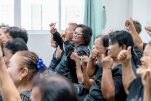 โครงการพัฒนาศักยภาพผู้สูงอายุให้ได้รับการเสริมสร้างและดูแลสุขภาวะแบบมีส่วนร่วม จังหวัดลพบุรี ในพื้นที่ อบต.เขาสมอคอน