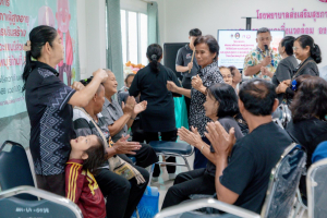โครงการพัฒนาศักยภาพผู้สูงอายุให้ได้รับการเสริมสร้างและดูแลสุขภาวะแบบมีส่วนร่วม จังหวัดลพบุรี ในพื้นที่ อบต.เขาสมอคอน