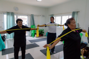 โครงการพัฒนาศักยภาพผู้สูงอายุให้ได้รับการเสริมสร้างและดูแลสุขภาวะแบบมีส่วนร่วม จังหวัดลพบุรี ในพื้นที่ อบต.เขาสมอคอน