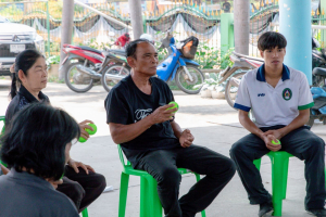 โครงการพัฒนาศักยภาพผู้สูงอายุให้ได้รับการเสริมสร้างและดูแลสุขภาวะแบบมีส่วนร่วม จังหวัดลพบุรี ในพื้นที่ อบต.เขาสมอคอน